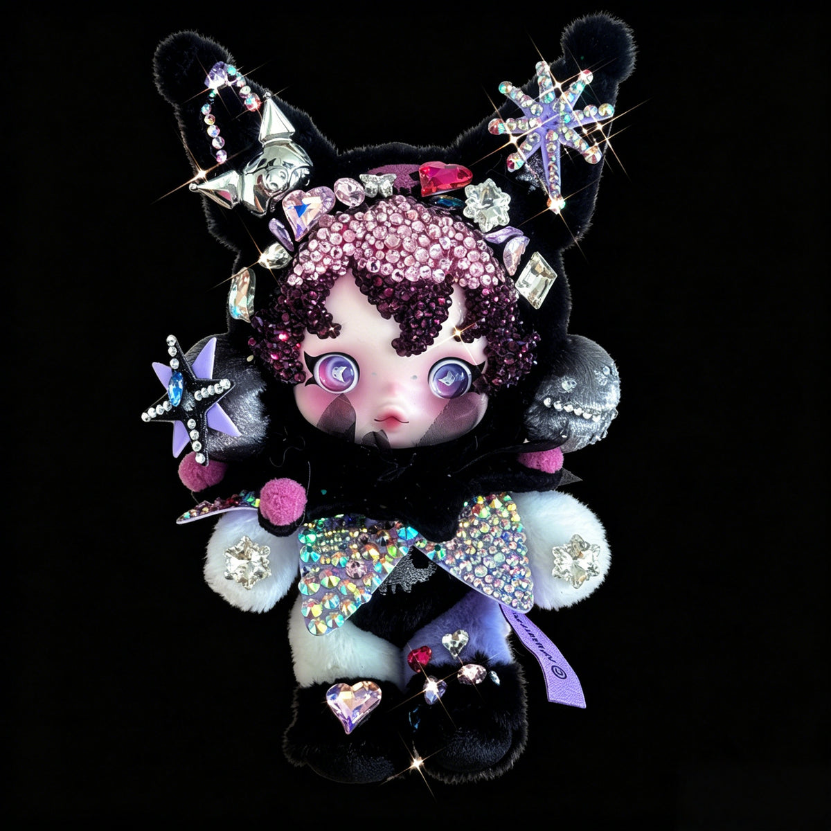 【popmart100%genuine】sp kuromi diy diamond doll customization