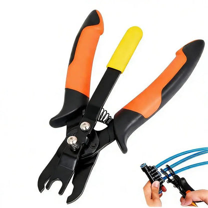 1-Hand Operation Heavy Duty Push-to-Connect Air Hose Connector Remover Pliers - Compact PVC, Carbon Steel, Automotive Pneumatic Quick Disconnect Repair Tools, Father's Day Gift for 3D Printers, Aquaria, Easy To Use