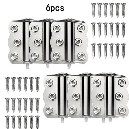 4 Pcs Spring Loaded Hinges Stainless Steel Self Closing Screen Door Hinges 2.4 x 3 Inch for Home Interior, Exterior Doors and Commercial Use